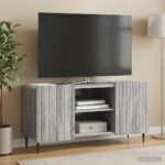 vidaXL TV skrinka Sivá sonoma 102 x 34,5 x 52 cm Kompozitné drevo – Obrázok 4