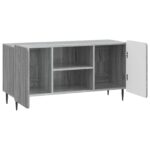 vidaXL TV skrinka Sivá sonoma 102 x 34,5 x 52 cm Kompozitné drevo – Obrázok 5