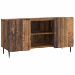 vidaXL TV skrinka Staré drevo 102 x 34,5 x 52 cm Kompozitné drevo – Obrázok 2