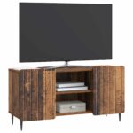vidaXL TV skrinka Staré drevo 102 x 34,5 x 52 cm Kompozitné drevo – Obrázok 3
