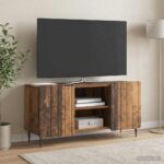 vidaXL TV skrinka Staré drevo 102 x 34,5 x 52 cm Kompozitné drevo – Obrázok 4