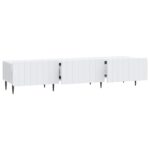 vidaXL TV skrinka Biela 147 x 34,5 x 32 cm Kompozitné drevo – Obrázok 5