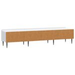 vidaXL TV skrinka Biela 147 x 34,5 x 32 cm Kompozitné drevo – Obrázok 8