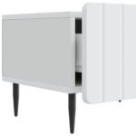 vidaXL TV skrinka Biela 147 x 34,5 x 32 cm Kompozitné drevo – Obrázok 9