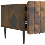 vidaXL TV skrinka Dymový dub 147 x 34,5 x 32 cm Kompozitné drevo – Obrázok 9