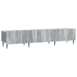 vidaXL TV skrinka Sivá sonoma 147 x 34,5 x 32 cm Kompozitné drevo – Obrázok 2