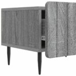 vidaXL TV skrinka Sivá sonoma 147 x 34,5 x 32 cm Kompozitné drevo – Obrázok 9