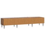 vidaXL TV skrinka Staré drevo 147 x 34,5 x 32 cm Kompozitné drevo – Obrázok 8