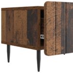 vidaXL TV skrinka Staré drevo 147 x 34,5 x 32 cm Kompozitné drevo – Obrázok 9