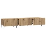 vidaXL TV skrinka Dub artisan 147 x 34,5 x 32 cm Kompozitné drevo – Obrázok 5