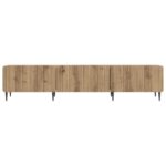 vidaXL TV skrinka Dub artisan 147 x 34,5 x 32 cm Kompozitné drevo – Obrázok 6