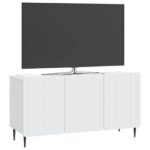 vidaXL TV skrinka Biela 99 x 34,5 x 52 cm Kompozitné drevo – Obrázok 3