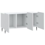 vidaXL TV skrinka Biela 99 x 34,5 x 52 cm Kompozitné drevo – Obrázok 5
