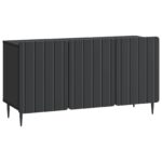 vidaXL TV skrinka Čierna 99 x 34,5 x 52 cm Kompozitné drevo – Obrázok 2