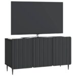 vidaXL TV skrinka Čierna 99 x 34,5 x 52 cm Kompozitné drevo – Obrázok 3
