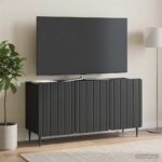 vidaXL TV skrinka Čierna 99 x 34,5 x 52 cm Kompozitné drevo – Obrázok 4