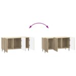 vidaXL TV skrinka Dub sonoma 99 x 34,5 x 52 cm Kompozitné drevo – Obrázok 11