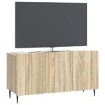 vidaXL TV skrinka Dub sonoma 99 x 34,5 x 52 cm Kompozitné drevo – Obrázok 3
