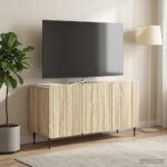 vidaXL TV skrinka Dub sonoma 99 x 34,5 x 52 cm Kompozitné drevo – Obrázok 4