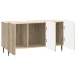 vidaXL TV skrinka Dub sonoma 99 x 34,5 x 52 cm Kompozitné drevo – Obrázok 5