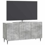 vidaXL TV skrinka Betónovo sivá 99 x 34,5 x 52 cm Kompozitné drevo – Obrázok 3