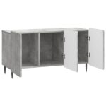 vidaXL TV skrinka Betónovo sivá 99 x 34,5 x 52 cm Kompozitné drevo – Obrázok 5