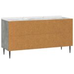 vidaXL TV skrinka Betónovo sivá 99 x 34,5 x 52 cm Kompozitné drevo – Obrázok 8