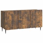 vidaXL TV skrinka Dymový dub 99 x 34,5 x 52 cm Kompozitné drevo – Obrázok 2