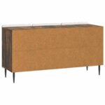 vidaXL TV skrinka Dymový dub 99 x 34,5 x 52 cm Kompozitné drevo – Obrázok 8