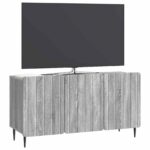vidaXL TV skrinka Sivá sonoma 99 x 34,5 x 52 cm Kompozitné drevo – Obrázok 3