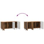 vidaXL TV skrinka Staré drevo 99 x 34,5 x 52 cm Kompozitné drevo – Obrázok 11