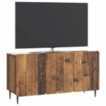 vidaXL TV skrinka Staré drevo 99 x 34,5 x 52 cm Kompozitné drevo – Obrázok 3