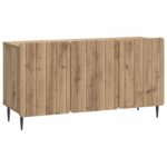 vidaXL TV skrinka Dub artisan 99 x 34,5 x 52 cm Kompozitné drevo – Obrázok 2