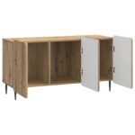 vidaXL TV skrinka Dub artisan 99 x 34,5 x 52 cm Kompozitné drevo – Obrázok 5