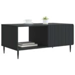vidaXL Konferenčný stolík Čierna 90 x 50 x 40 cm Kompozitné drevo – Obrázok 2