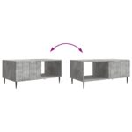 vidaXL Konferenčný stolík Betónovo sivá 90 x 50 x 40 cm – Obrázok 10