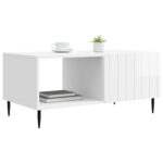 vidaXL Konferenčný stolík Biela s vysokým leskom 90 x 50 x 40 cm – Obrázok 3