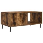 vidaXL Konferenčný stolík Dymový dub 90 x 50 x 40 cm Kompozitné drevo – Obrázok 6