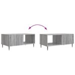 vidaXL Konferenčný stolík Sivý Sonoma 90 x 50 x 40 cm Kompozitné drevo – Obrázok 10