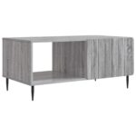 vidaXL Konferenčný stolík Sivý Sonoma 90 x 50 x 40 cm Kompozitné drevo – Obrázok 2
