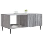 vidaXL Konferenčný stolík Sivý Sonoma 90 x 50 x 40 cm Kompozitné drevo – Obrázok 3