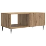 vidaXL Konferenčný stolík Dub artisan 90 x 50 x 40 cm Kompozitné drevo – Obrázok 2