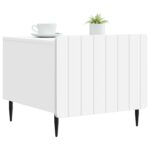 vidaXL Konferenčný stolík Biela 49 x 50 x 42 cm Kompozitné drevo – Obrázok 2