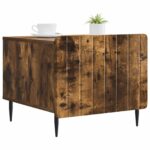 vidaXL Konferenčný stolík Dymový dub 49 x 50 x 42 cm Kompozitné drevo – Obrázok 3