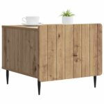 vidaXL Konferenčný stolík Dub artisan 49 x 50 x 42 cm Kompozitné drevo – Obrázok 3