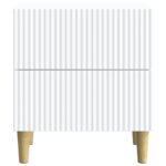 vidaXL Nočný stolík Biela 43 x 34,5 x 48 cm Kompozitné drevo – Obrázok 4