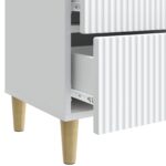 vidaXL Nočný stolík Biela 43 x 34,5 x 48 cm Kompozitné drevo – Obrázok 8