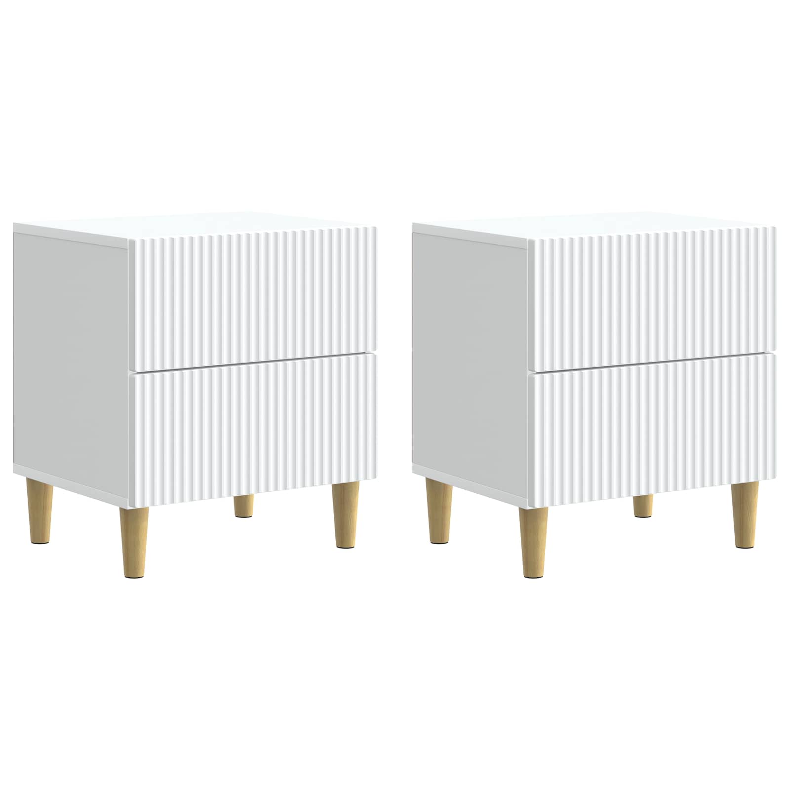 894526_1.jpg vidaXL Nočný stolík 2 pcs Biela 43 x 34,5 x 48 cm Kompozitné drevo – Obrázok 1
