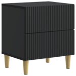 vidaXL Nočný stolík 2 pcs Čierna 43 x 34,5 x 48 cm Kompozitné drevo – Obrázok 3