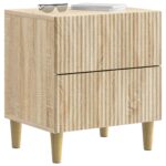vidaXL Nočný stolík Dub sonoma 43 x 34,5 x 48 cm Kompozitné drevo – Obrázok 2